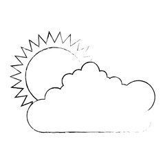 summer sun with clouds
