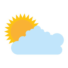 summer sun with clouds