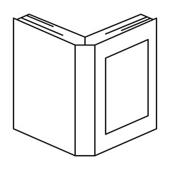 text book isolated icon