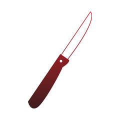 Knife kitchen utensil red lines