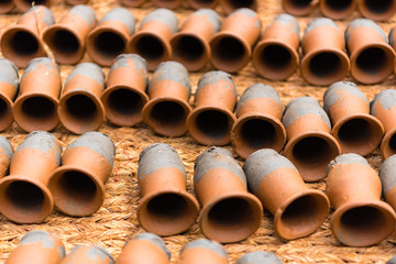 Traditional pottery in Bhatktapur city, Nepal