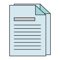 documents paper isolated icon