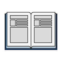 text book isolated icon