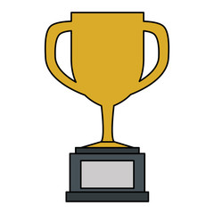 trophy cup isolated icon