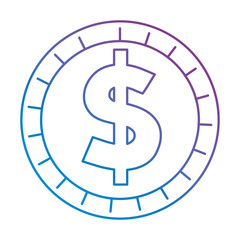 coin money isolated icon