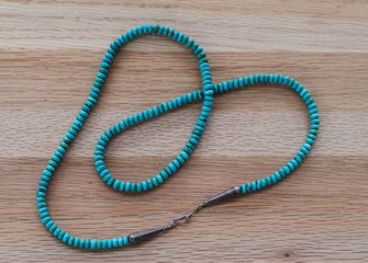 Obraz premium Turquoise small bead necklace