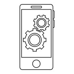 smartphone device isolated icon