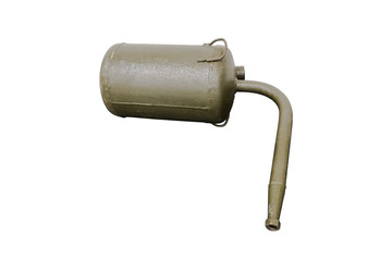 old German single-shot high-explosive flamethrower, isolate