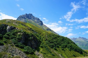 Fototapeta na wymiar Berg Berge Panorama