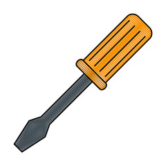 screwdriver tool isolated icon