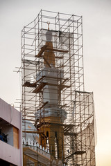 Mosque in Dubai undergoing repair