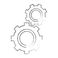 gears machinery isolated icon