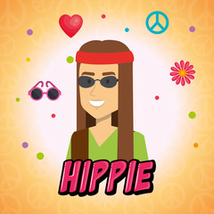 woman hippie lifestyle characters