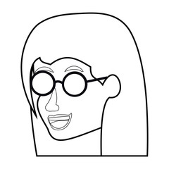 cartoon woman icon