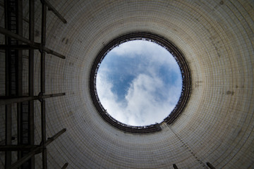 Cooling Tower of Nuclear Power Plant Chernobyl