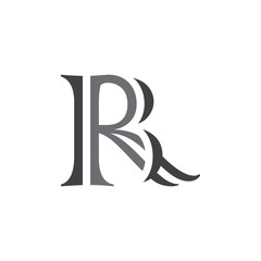 letter rb logo vector