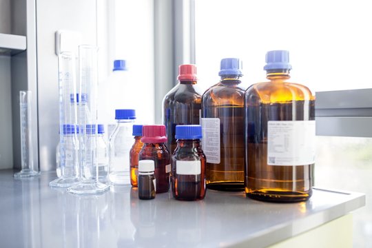 Laboratory solutions and glassware