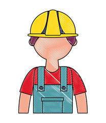 man builder isolated icon