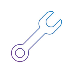 wrench tool isolated icon