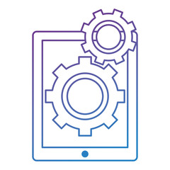 tablet electronic with gears