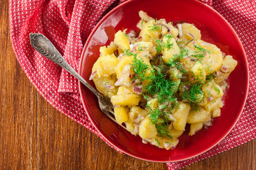 Traditional German potato salad
