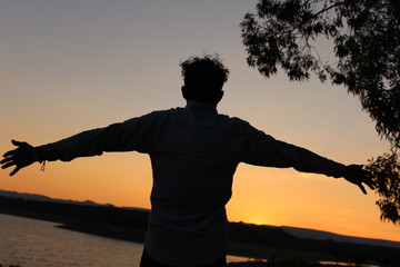 Fototapeta premium Siente el atardecer