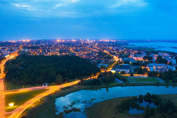 Summer night in Liepaja, Latvia.