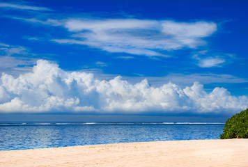Beautiful seascape on Nusa Dua beach in Bali. Indonesia 