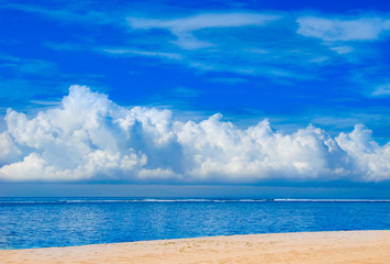 Beautiful seascape on Nusa Dua beach in Bali. Indonesia 