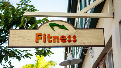Schild 342 - Fitness