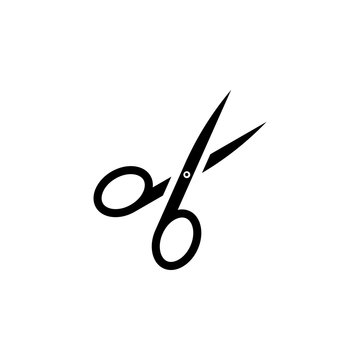 recommend clip art: scissors  glyph icon. Simple illustration for UI and UX, website or mobile application