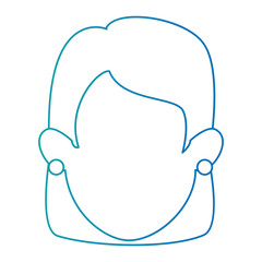 beautiful and young woman head