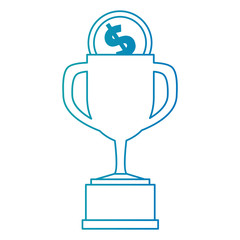 trophy cup with coin