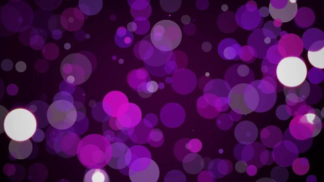 Set of 5 different colors sparkle flying. Abstract animation 4K.