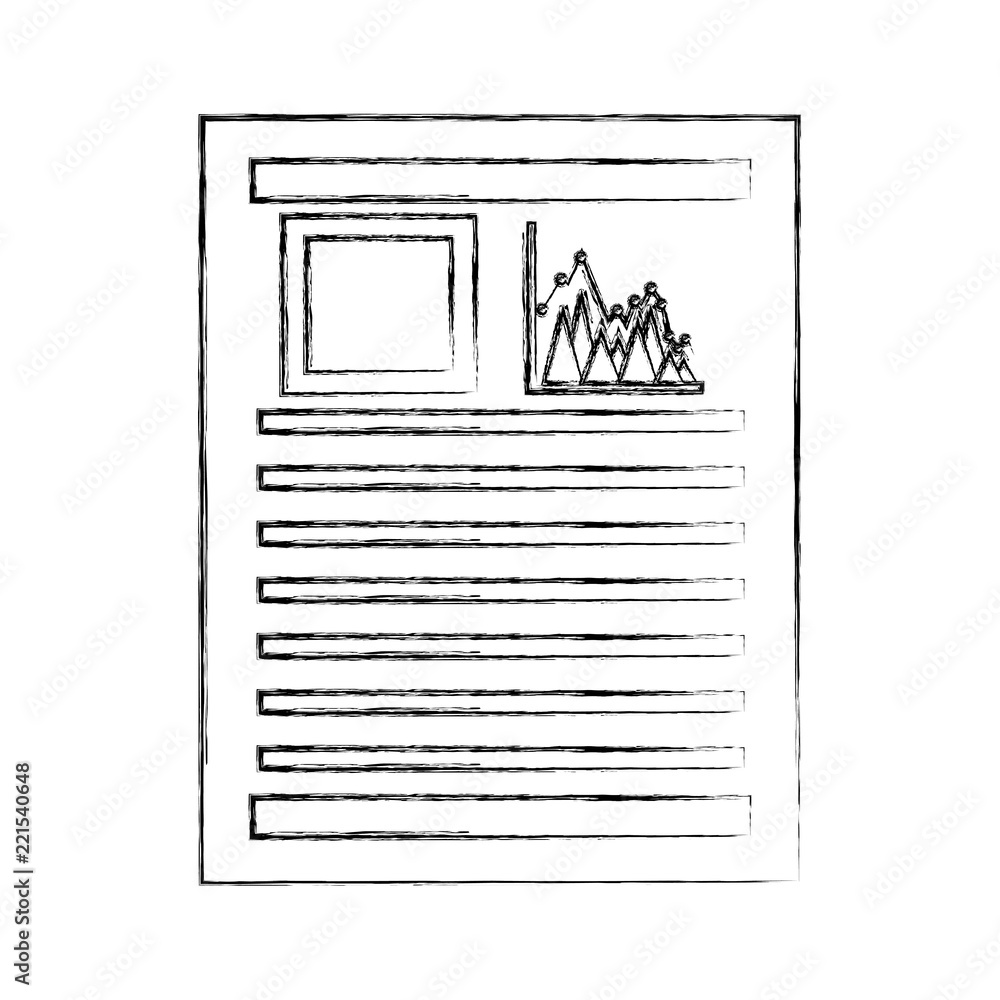 Poster document file with statistics graphic