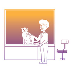vet and cat design