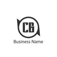 Initial Letter CB Logo Template Design