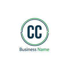 Obraz premium Initial Letter CC Logo Template Design