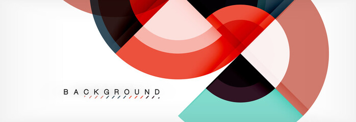 Fototapeta premium Vector circle abstract background