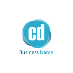 Initial Letter CD Logo Template Design