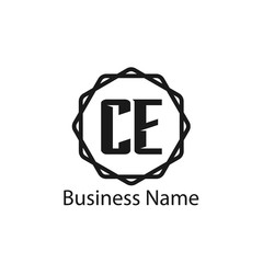 Initial Letter CE Logo Template Design