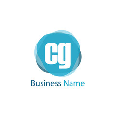 Initial Letter CG Logo Template Design