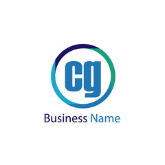 Initial Letter CG Logo Template Design