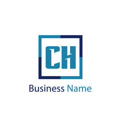 Initial Letter CH Logo Template Design
