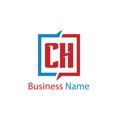 Initial Letter CH Logo Template Design