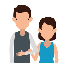 couple avatar characters icons