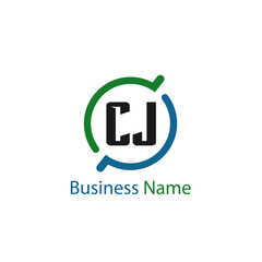 Initial Letter CJ Logo Template Design