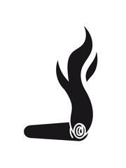 schwarz zigarre rauchen joint drogen comic cartoon clipart design zigarette qualm