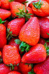 fruits ripe juicy strawberries