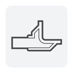 Obraz premium floor drain icon